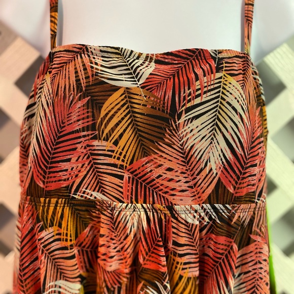 Fit 4 U Mesh Overlay Bandeau Romper With Built-in Shorts Spice Size 14 - Picture 6 of 9